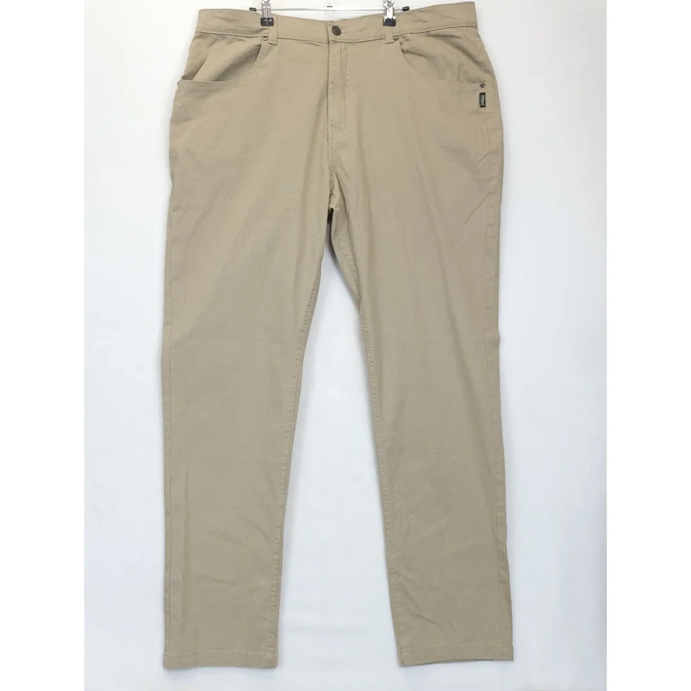 Silver Jeans Co Ashton 1349 Chino Pants Men 36 Beige Causal Khakis Everyday - Picture 1 of 13